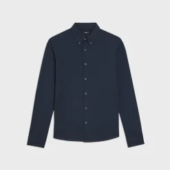 Theory Alfred Shirt In Structured Pique-Men Shirts