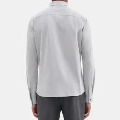 Theory Alfred Shirt In Structured Pique-Men Shirts