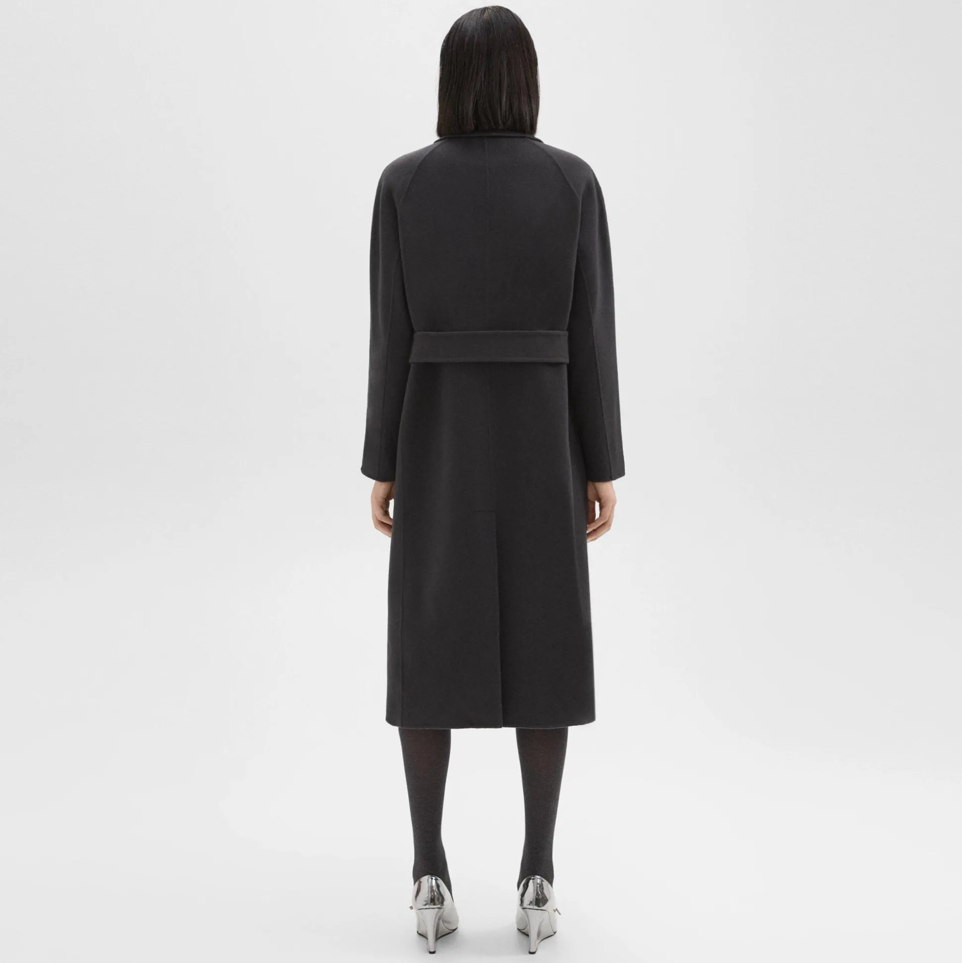 Theory Belted Coat In Recycled Wool-Cashmere-Women Outerwear