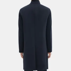 Theory Belvin Coat In Recycled Wool-Blend Melton-Men Outerwear
