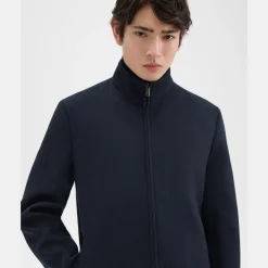 Theory Belvin Coat In Recycled Wool-Blend Melton-Men Outerwear