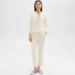 Theory Boxy Patch Pocket Blazer In Admiral Crepe-Women Suits|Blazers + Jackets