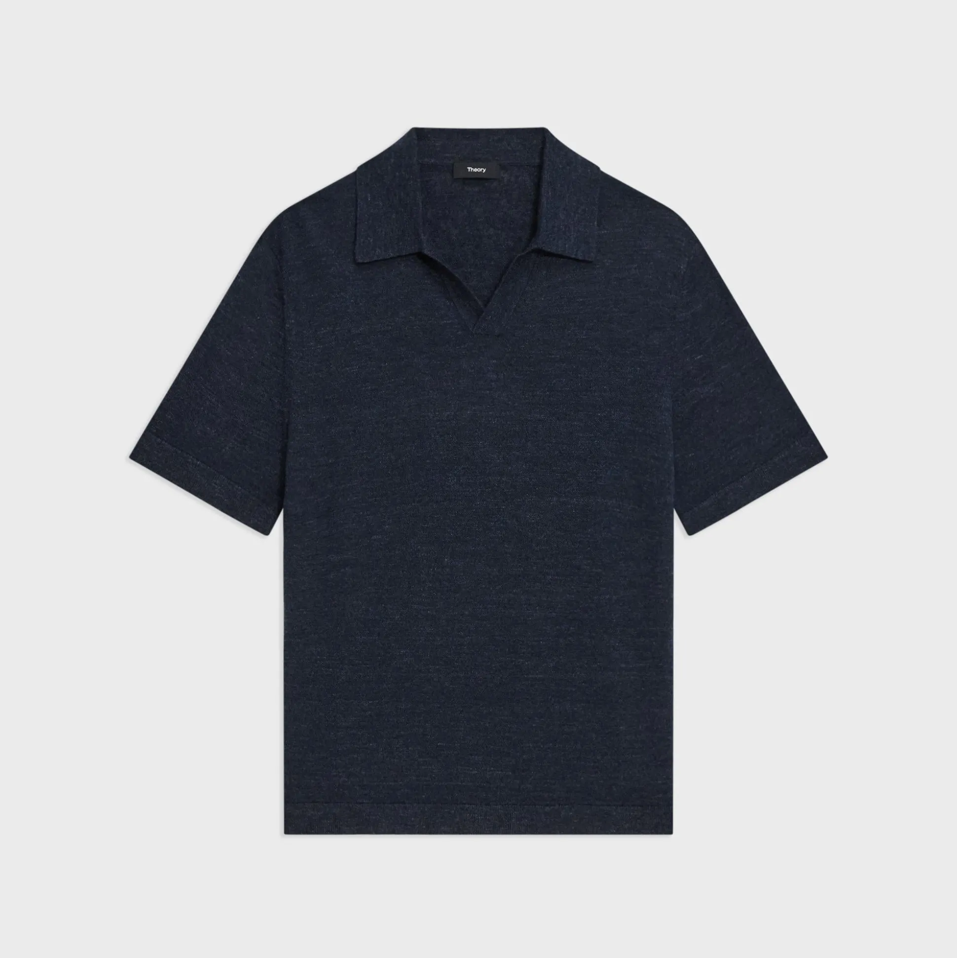 Theory Brenan Polo Shirt In Cotton-Linen-Men T-shirts + Polos|Sweaters + Cardigans