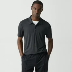 Theory Bron Polo Shirt In Anemone Modal Jersey-Men T-shirts + Polos