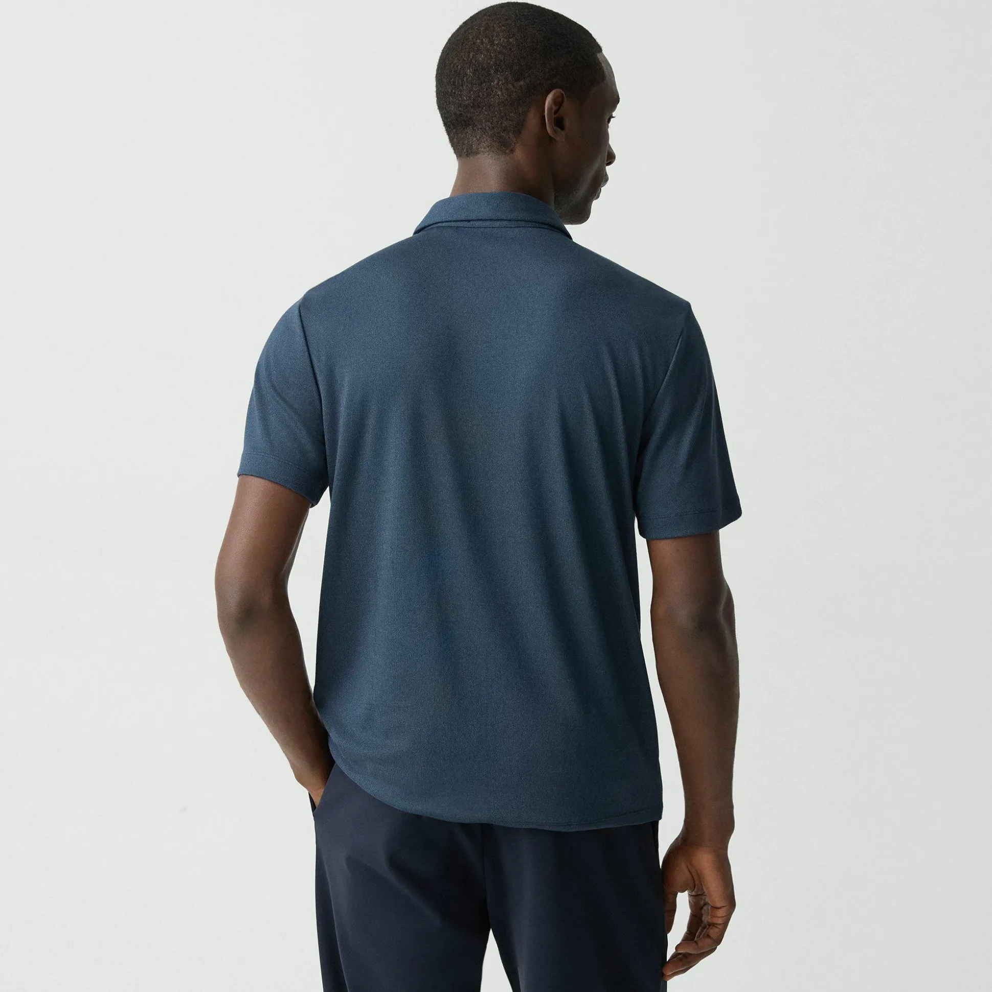 Theory Bron Polo Shirt In Anemone Modal Jersey-Men T-shirts + Polos