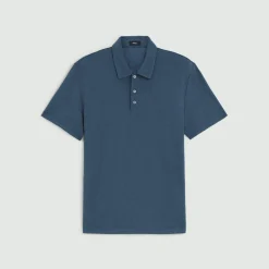 Theory Bron Polo Shirt In Anemone Modal Jersey-Men T-shirts + Polos