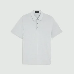 Theory Bron Polo Shirt In Anemone Modal Jersey-Men T-shirts + Polos