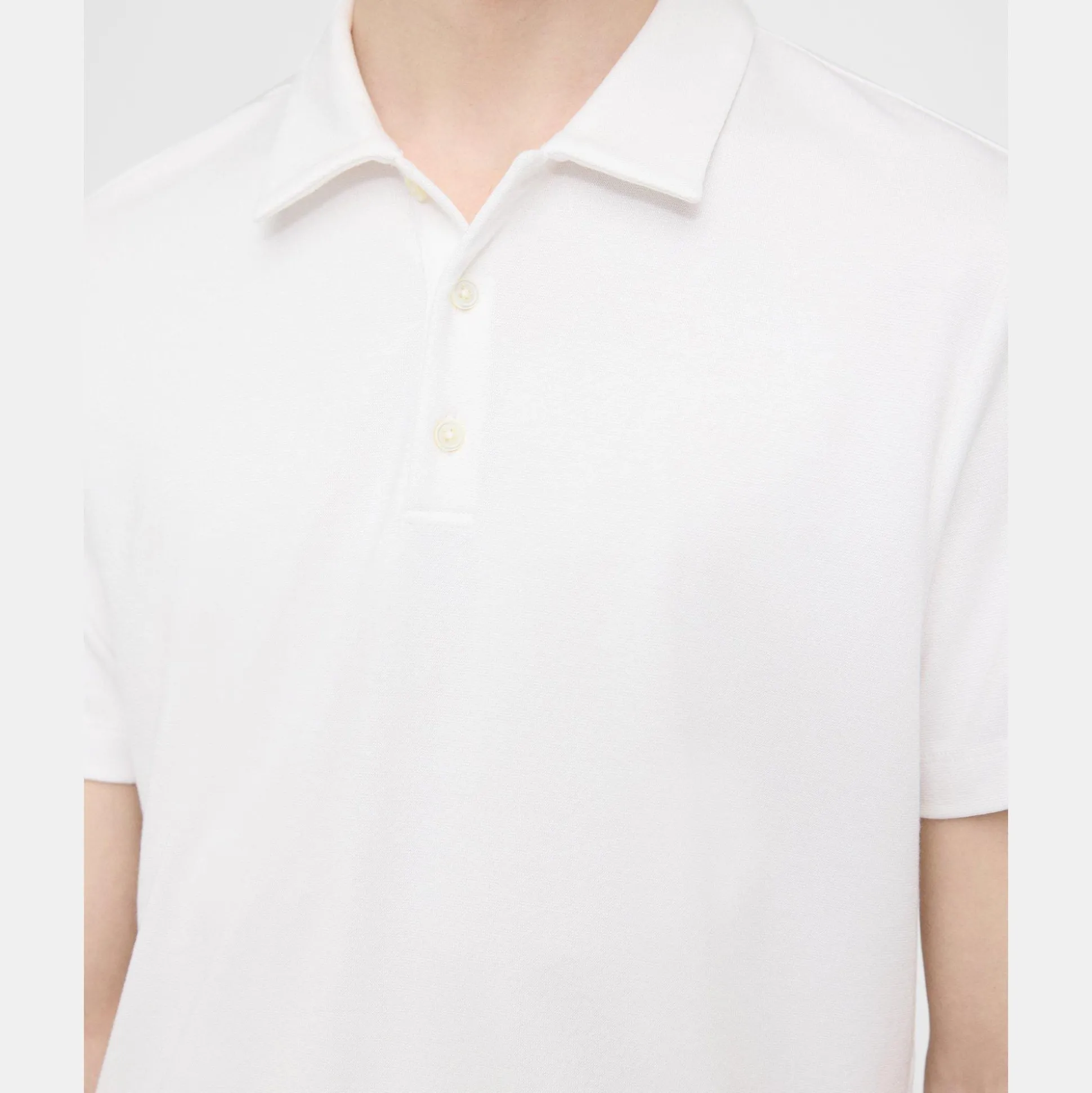 Theory Bron Polo Shirt In Anemone Modal Jersey-Men T-shirts + Polos