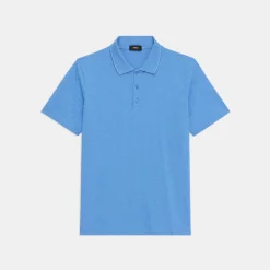 Theory Bron Polo Shirt In Slub Cotton-Men T-shirts + Polos