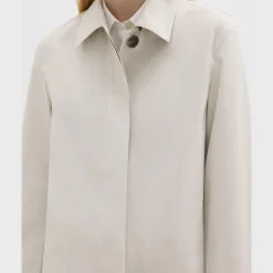 Theory Car Coat In Cotton-Blend-Women Outerwear