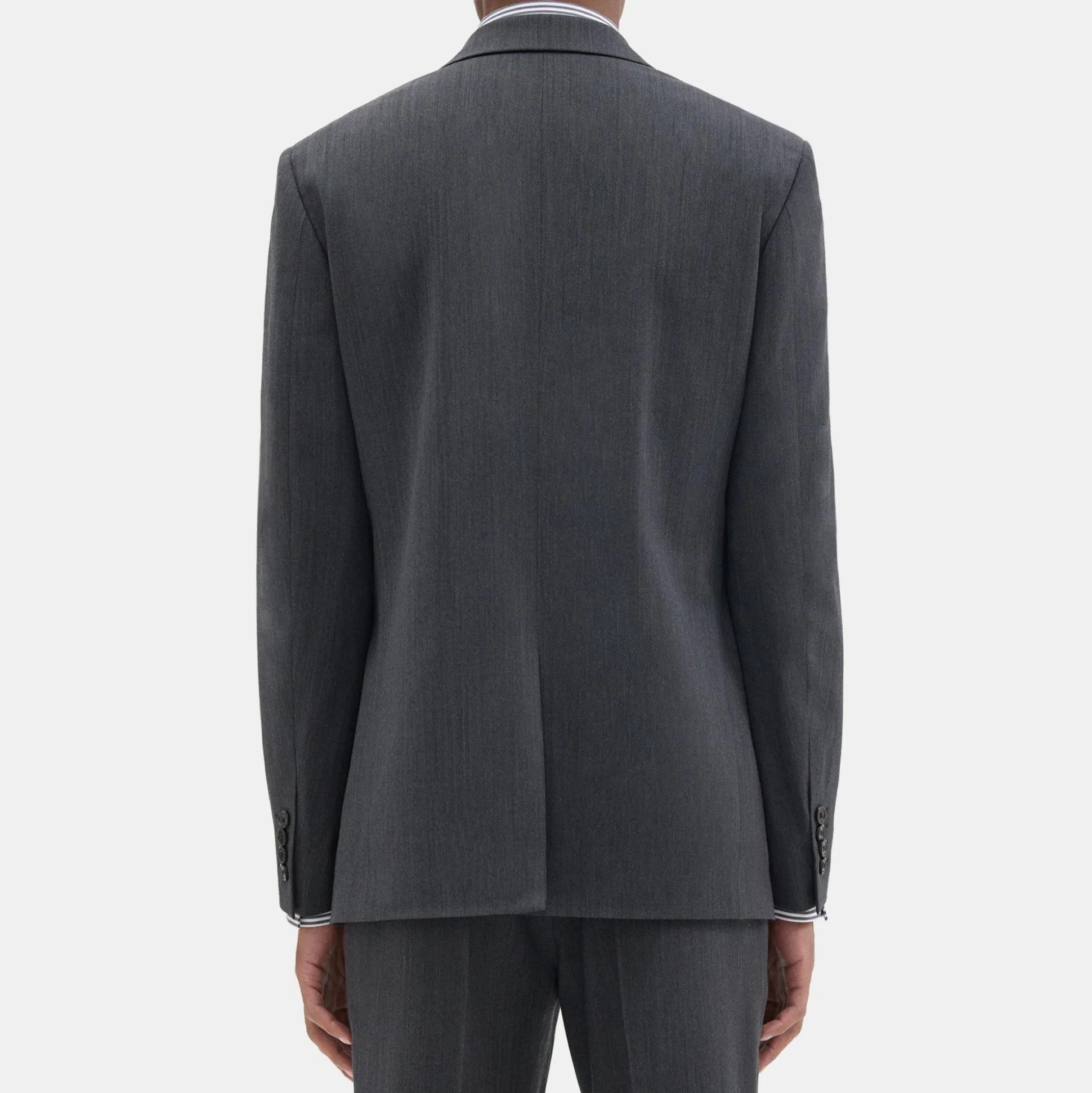 Theory Chambers Blazer In Herringbone Stretch Wool-Men Suits|Blazers + Jackets