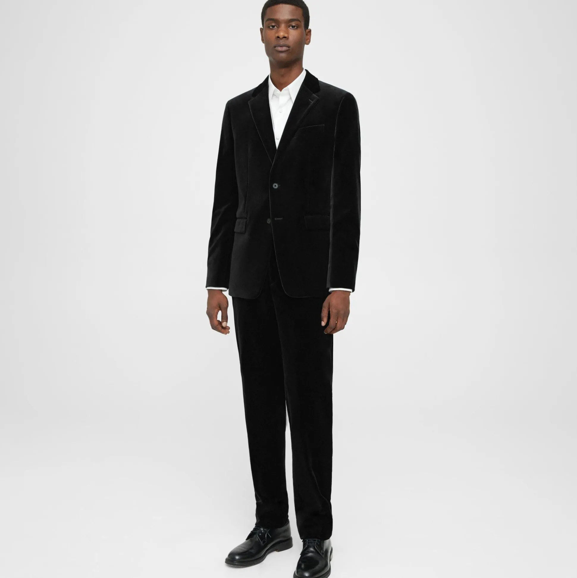 Theory Chambers Blazer In Stretch Velvet-Men Suits|Blazers + Jackets