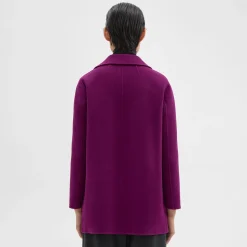 Theory Clairene Jacket In Double-Face Wool-Cashmere-Women Outerwear