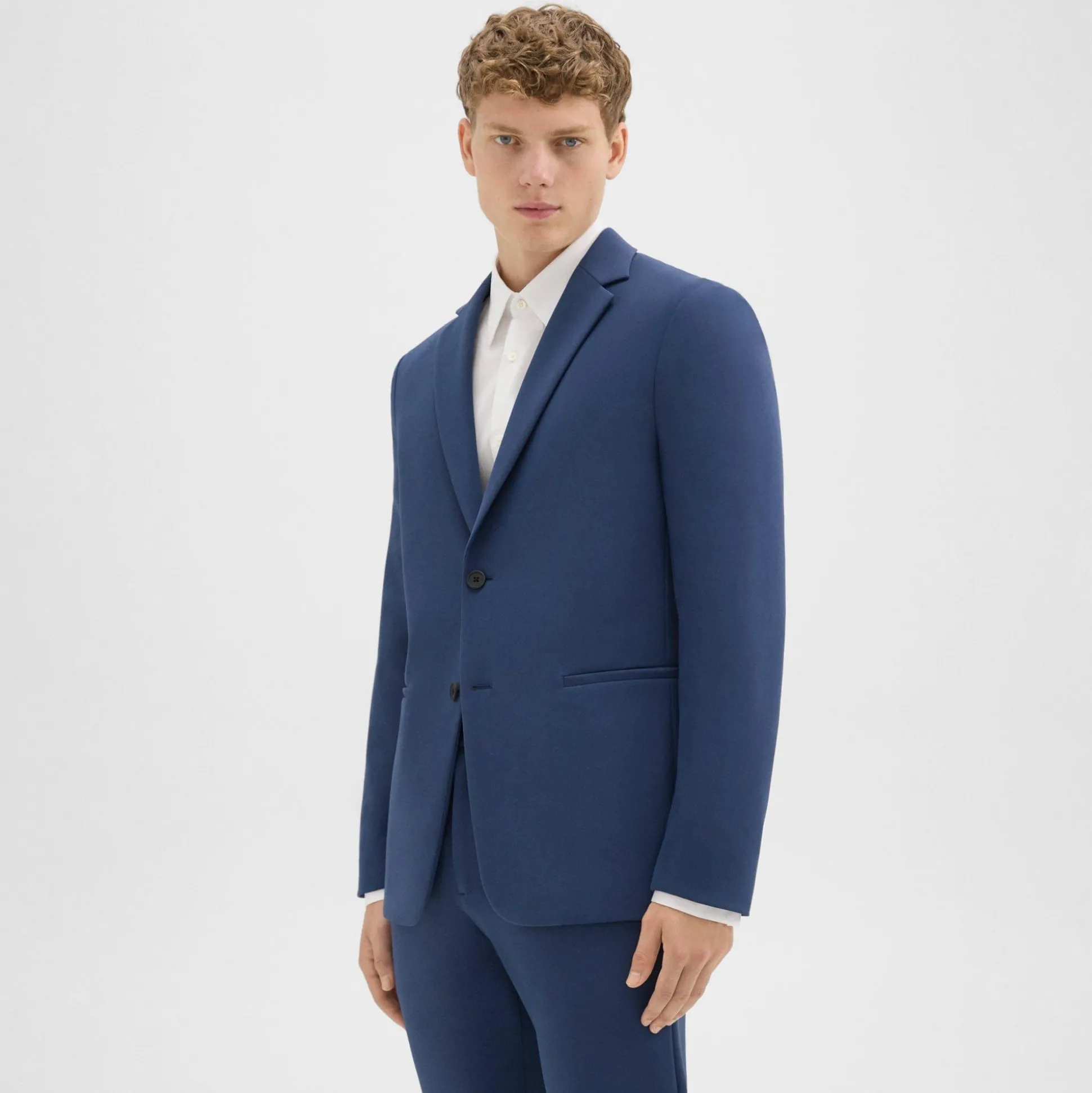 Theory Clinton Blazer In Precision Ponte-Men Blazers + Jackets|Suits