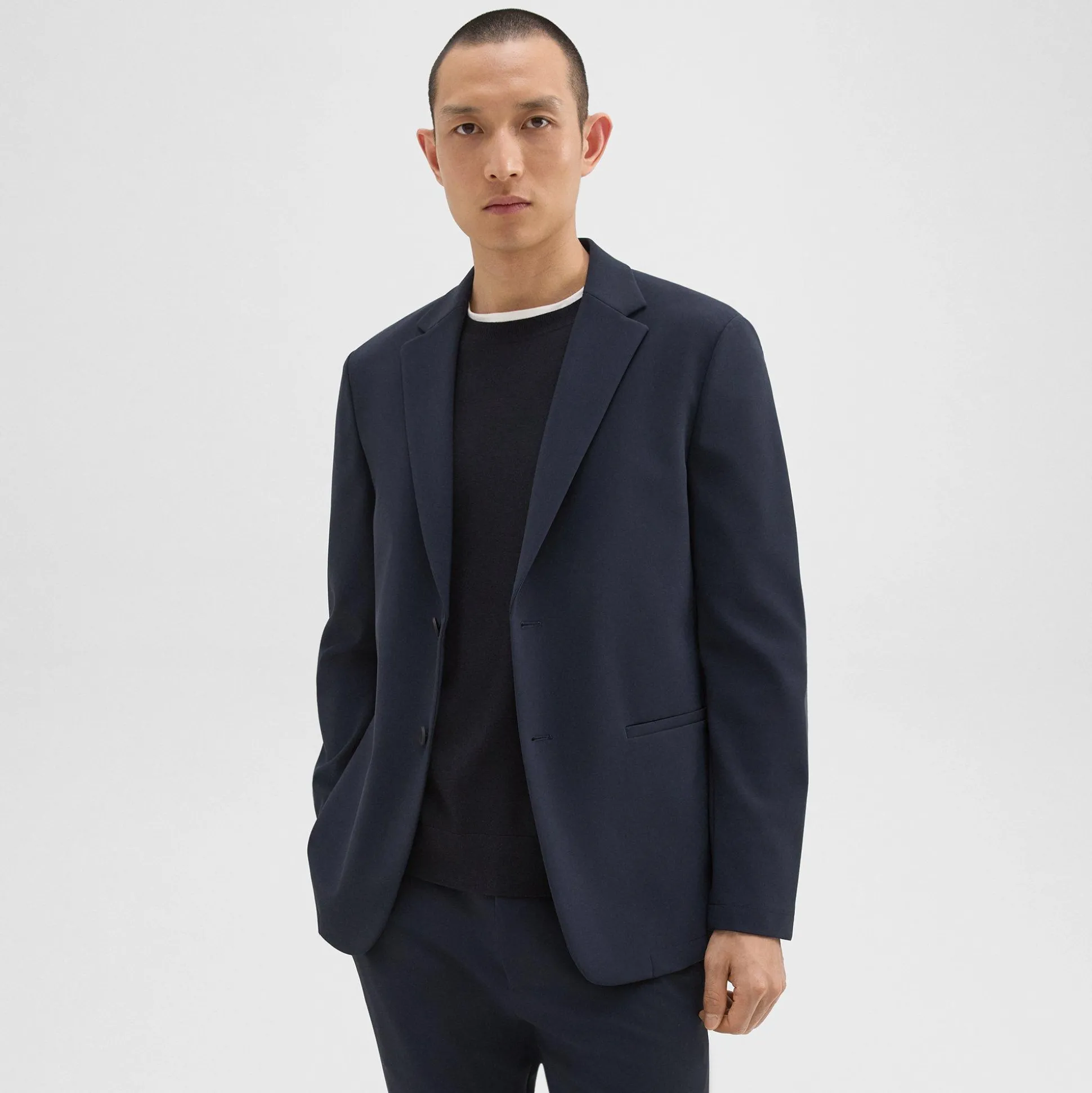 Theory Clinton Blazer In Precision Ponte-Men Suits|Blazers + Jackets