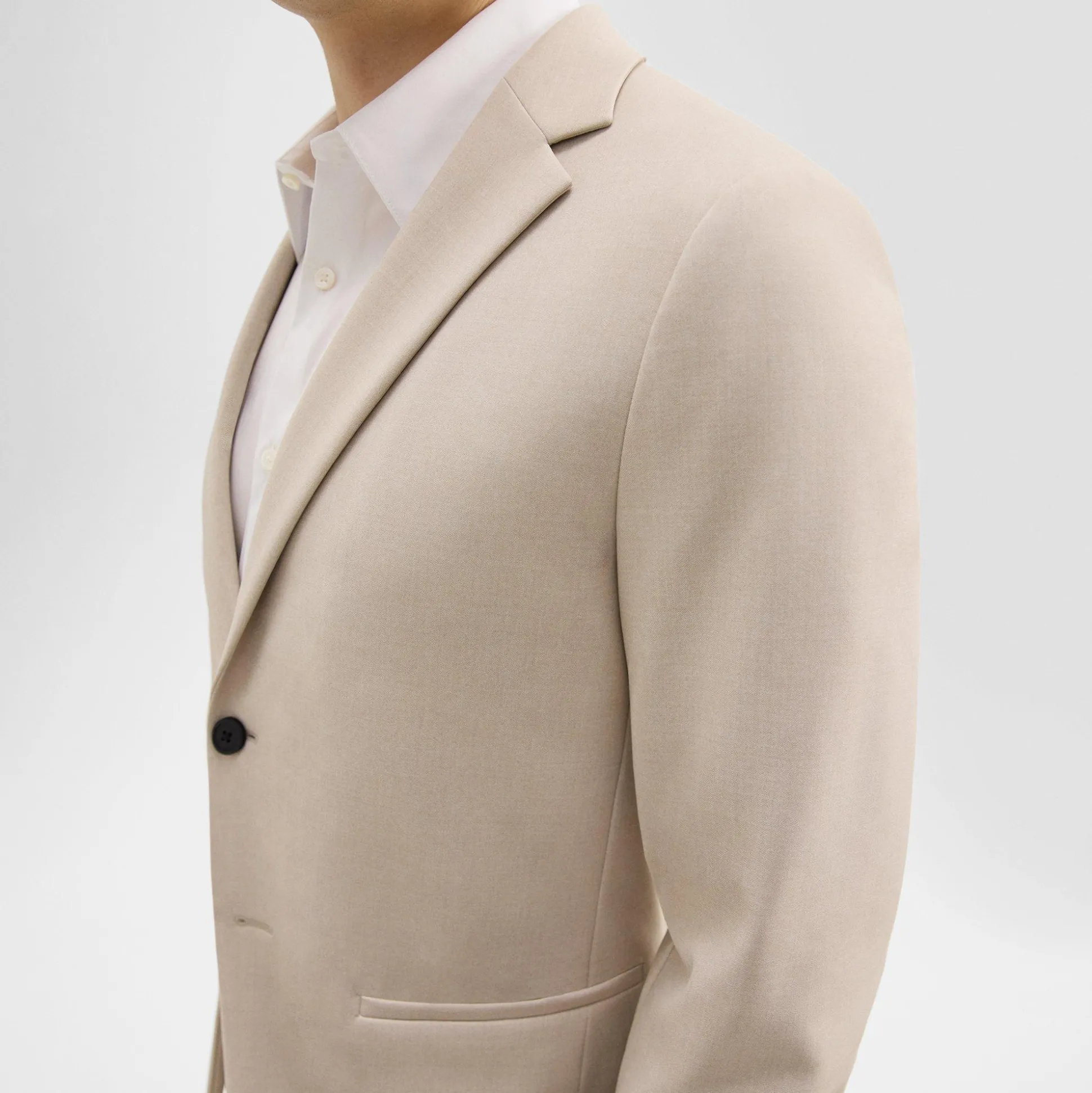Theory Clinton Blazer In Printed Precision Ponte-Men Blazers + Jackets