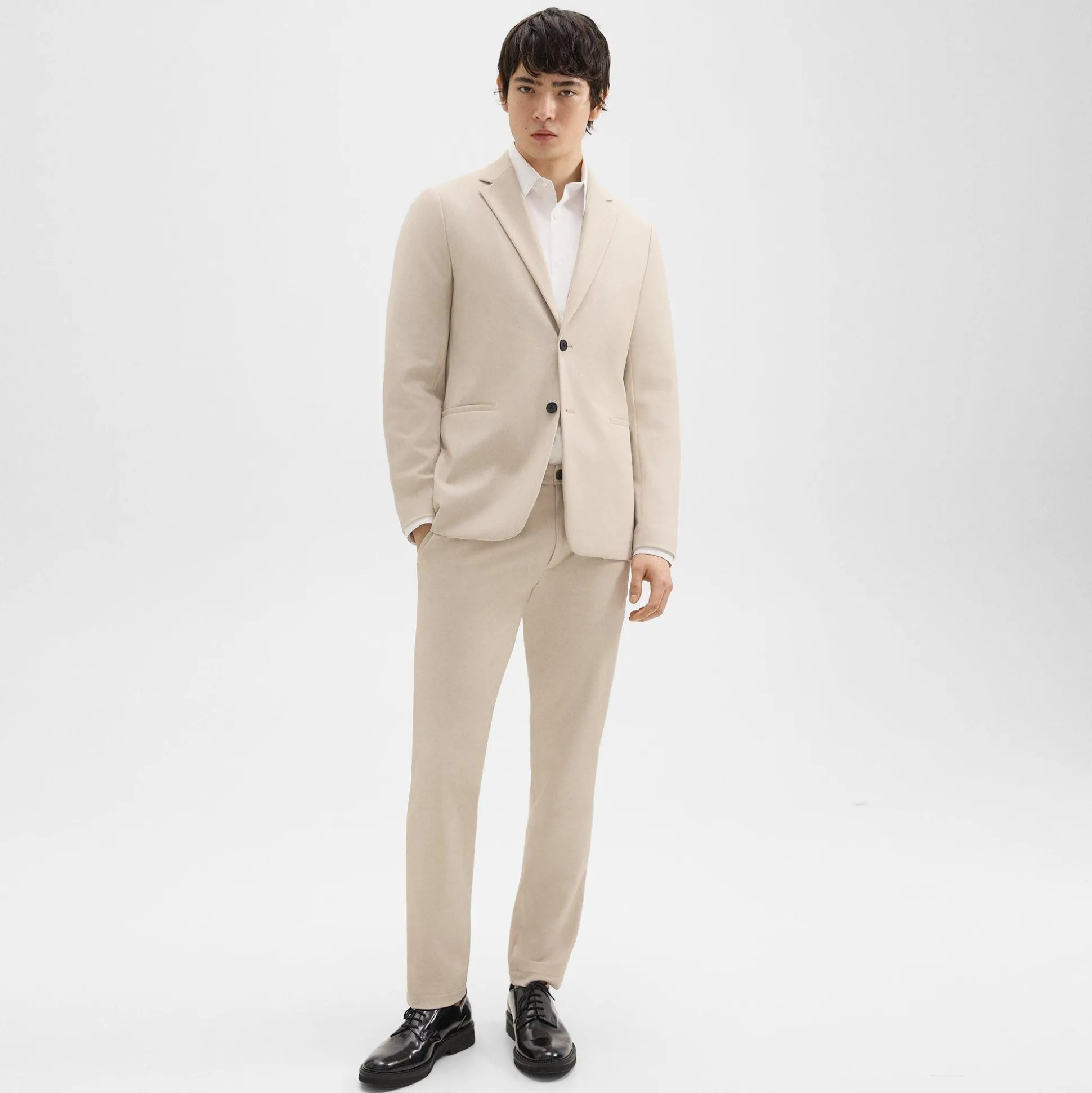 Theory Clinton Blazer In Printed Precision Ponte-Men Blazers + Jackets