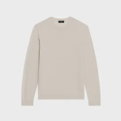 Theory Crewneck Sweater In Regal Wool-Men Sweaters + Cardigans