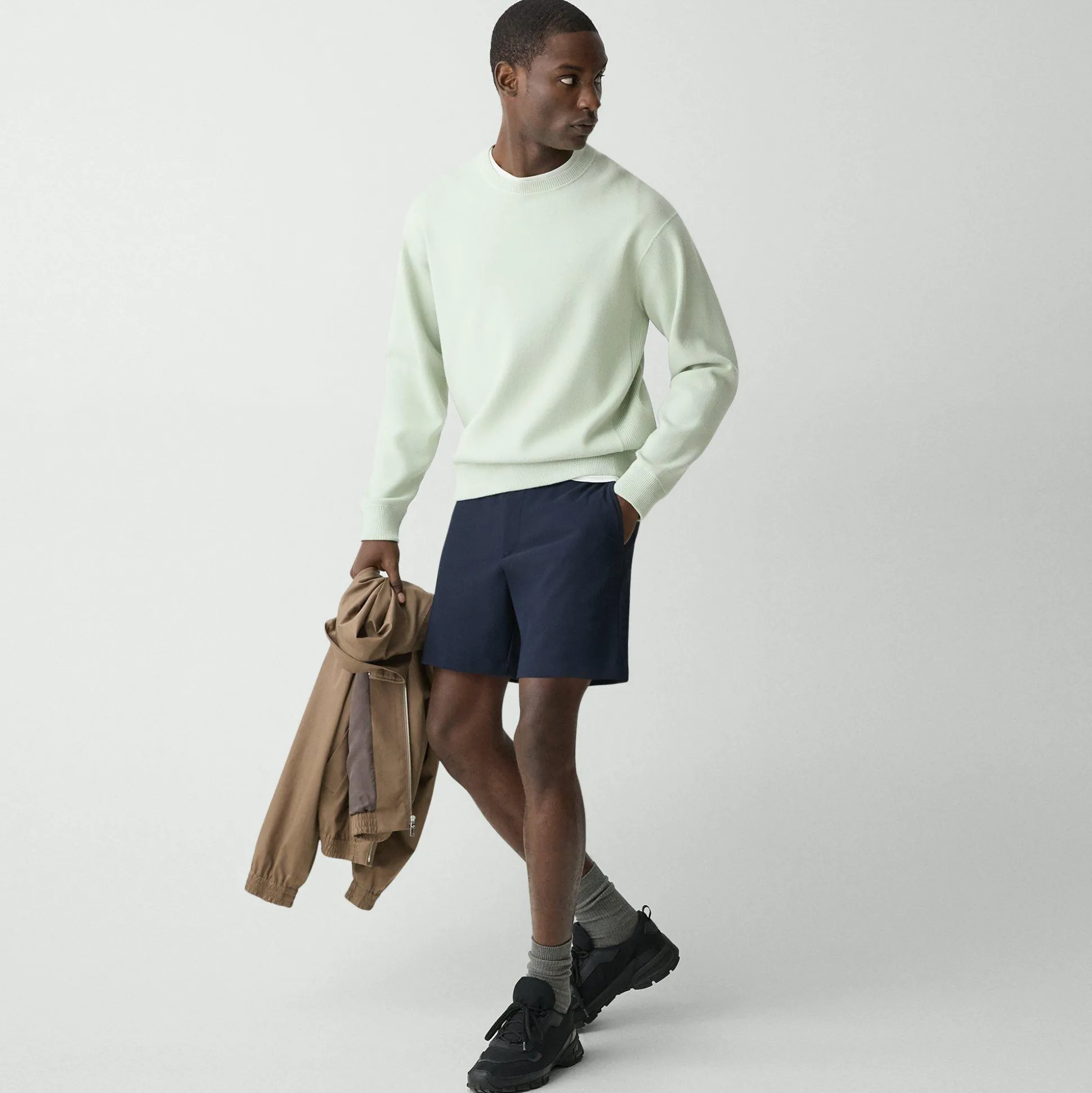 Theory Curtis Drawstring Short In Precision Ponte-Men Shorts|Pants