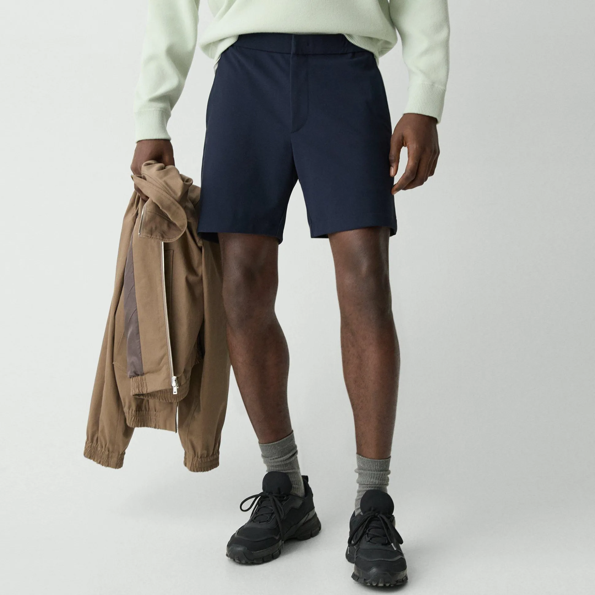 Theory Curtis Drawstring Short In Precision Ponte-Men Shorts|Pants