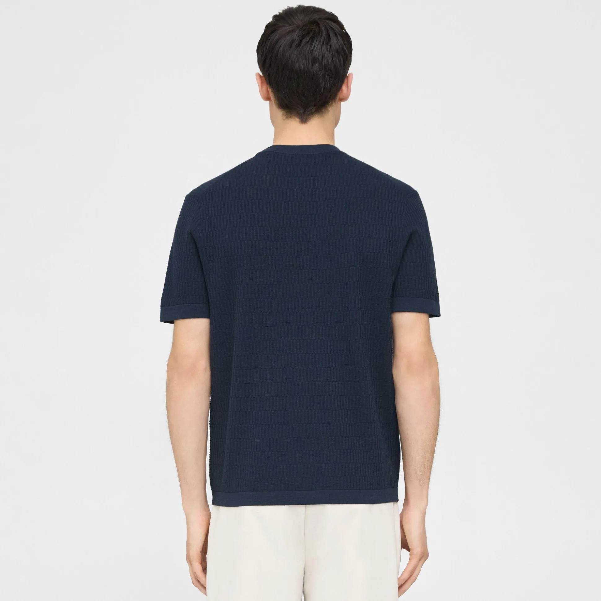 Theory Damian Tee In Cotton-Men Sweaters + Cardigans|T-shirts + Polos