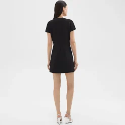 Theory Dolman Sleeve Mini Dress In Admiral Crepe-Women Dresses