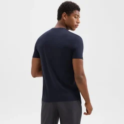 Theory Dorian Tee In Active Knit-Men T-shirts + Polos