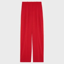 Theory Double Pleat Pant In Admiral Crepe-Women Suits|Pants