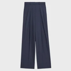 Theory Double Pleat Pant In Good Wool-Women Pants|Suits