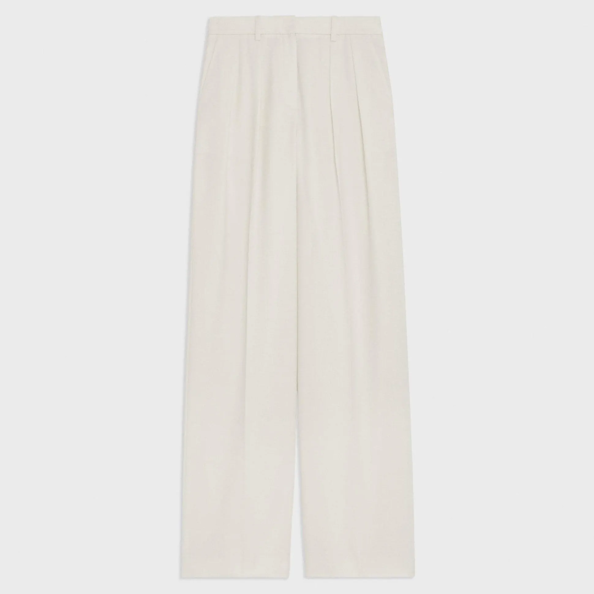 Theory Double Pleat Pant In Sleek Flannel-Women Suits|Pants