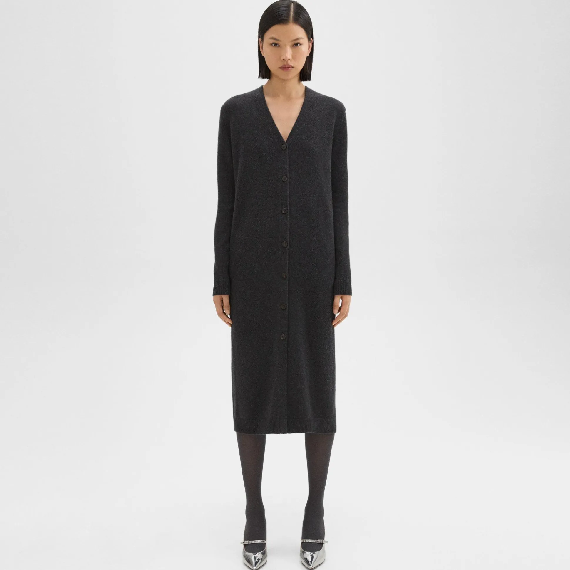 Theory Duster Cardigan In Recycled Wool-Cashmere-Women Sweaters + Cardigans