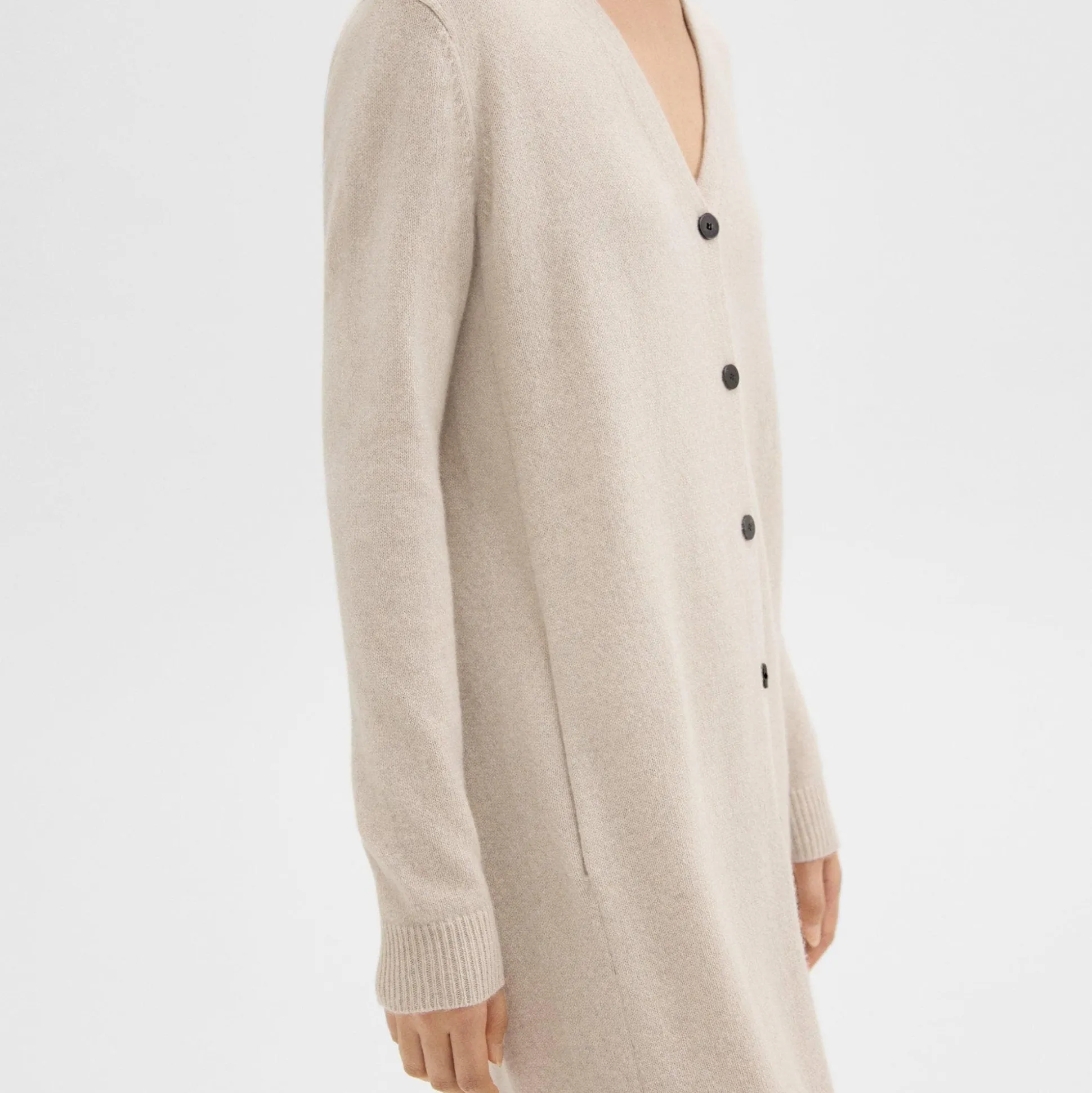 Theory Duster Cardigan In Recycled Wool-Cashmere-Women Sweaters + Cardigans