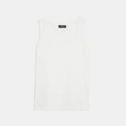 Theory Easy Tank Top In Organic Slub Cotton-Women Tops|T-Shirts