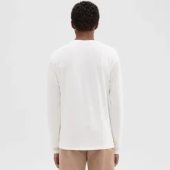 Theory Essential Long-Sleeve Tee In Anemone Modal Jersey-Men T-shirts + Polos