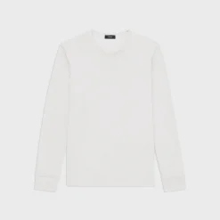 Theory Essential Long-Sleeve Tee In Anemone Modal Jersey-Men T-shirts + Polos