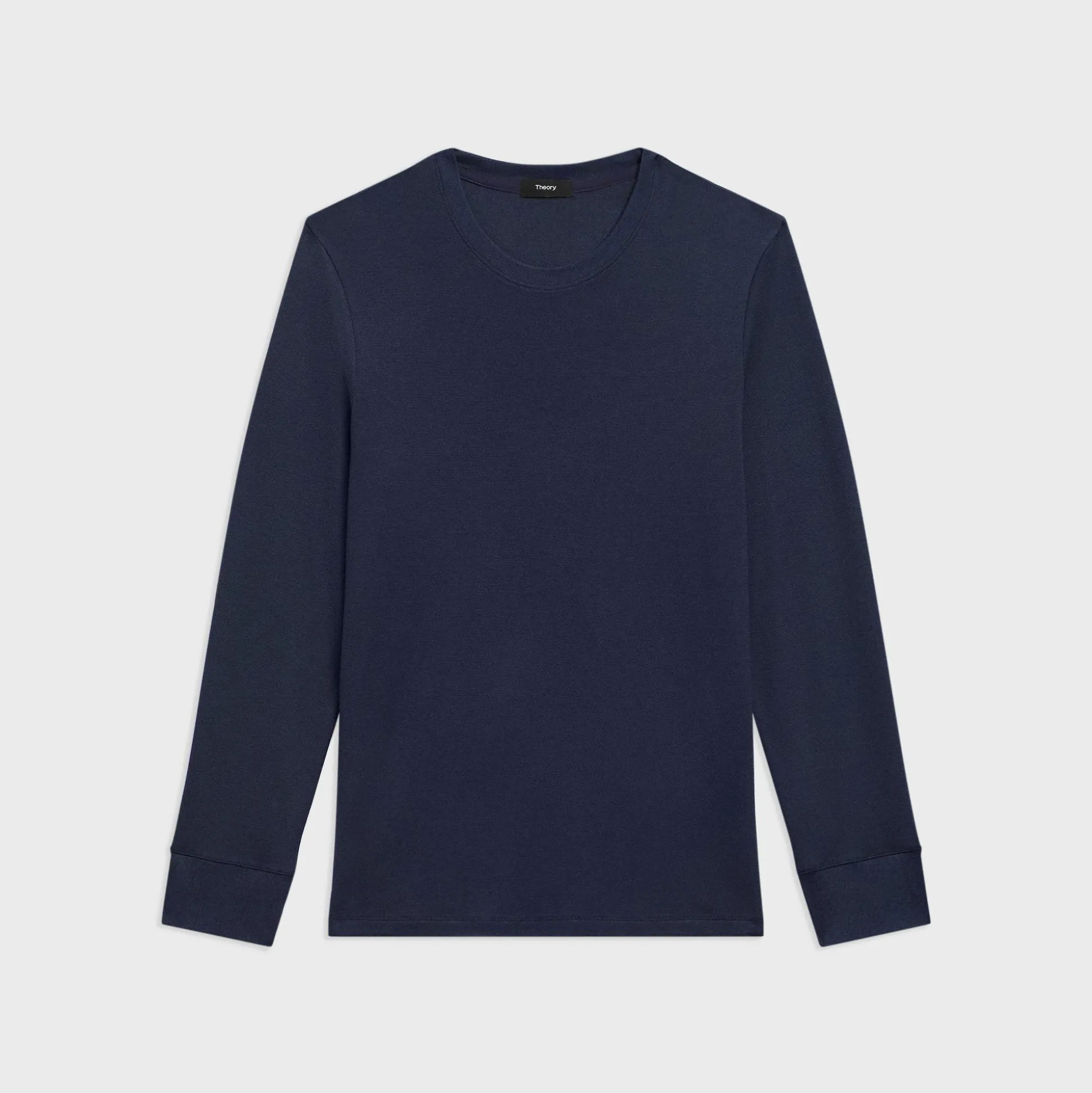 Theory Essential Long-Sleeve Tee In Anemone Modal Jersey-Men T-shirts + Polos