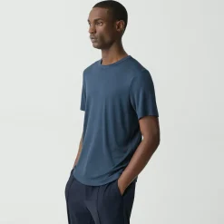 Theory Essential Tee In Anemone Modal Jersey-Men T-shirts + Polos