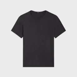 Theory Essential Tee In Cosmos Slub Cotton-Men T-shirts + Polos