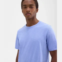 Theory Essential Tee In Cosmos Slub Cotton-Men T-shirts + Polos