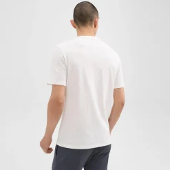 Theory Essential Tee In Cosmos Slub Cotton-Men T-shirts + Polos