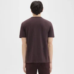 Theory Essential Tee In Cosmos Slub Cotton-Men T-shirts + Polos