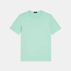 Theory Essential Tee In Cosmos Slub Cotton-Men T-shirts + Polos
