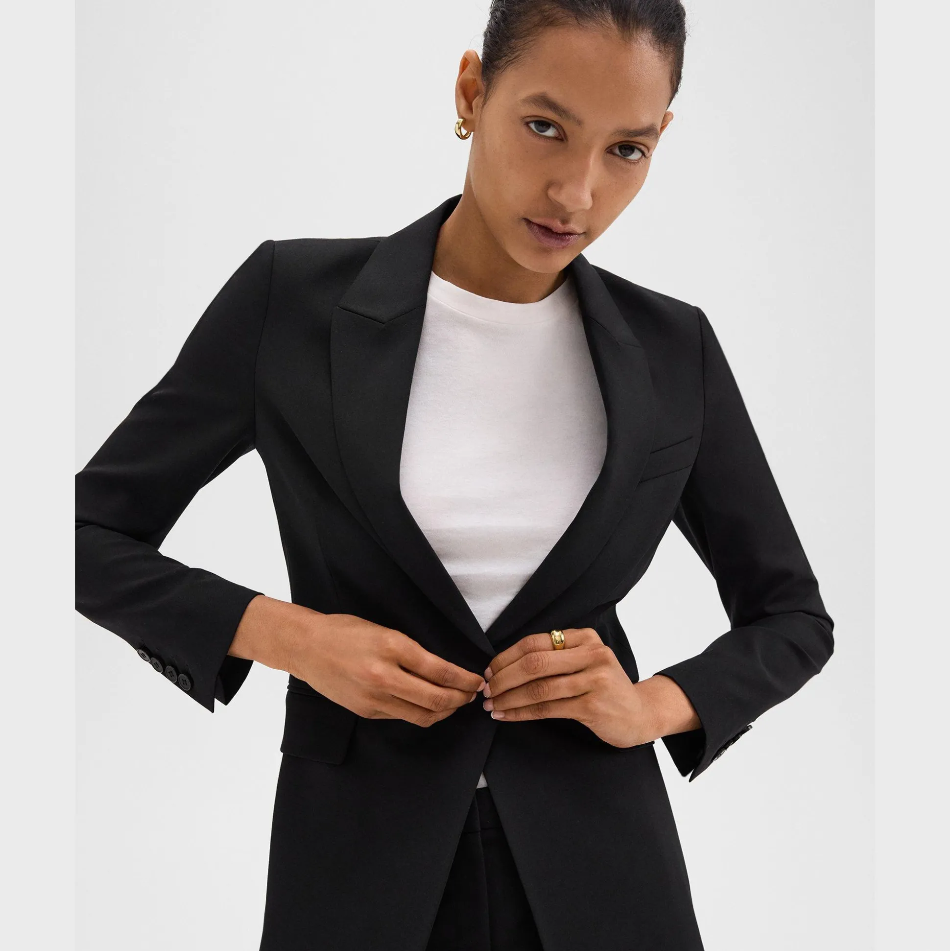 Theory Etiennette Blazer In Good Wool-Women Suits|Blazers + Jackets