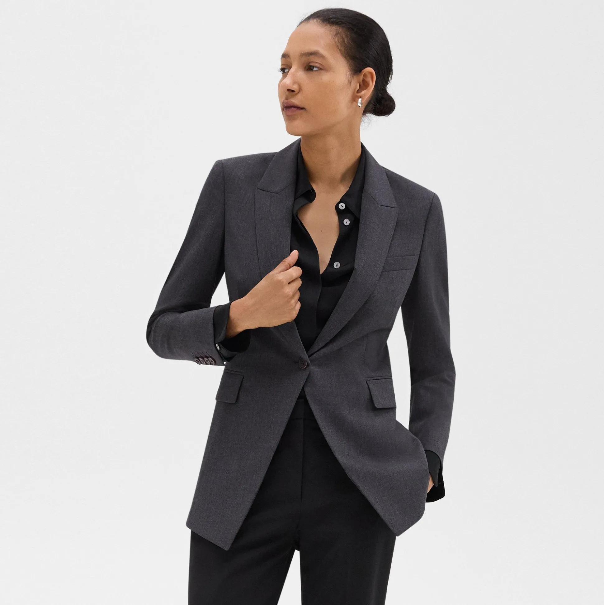 Theory Etiennette Blazer In Good Wool-Women Suits|Blazers + Jackets