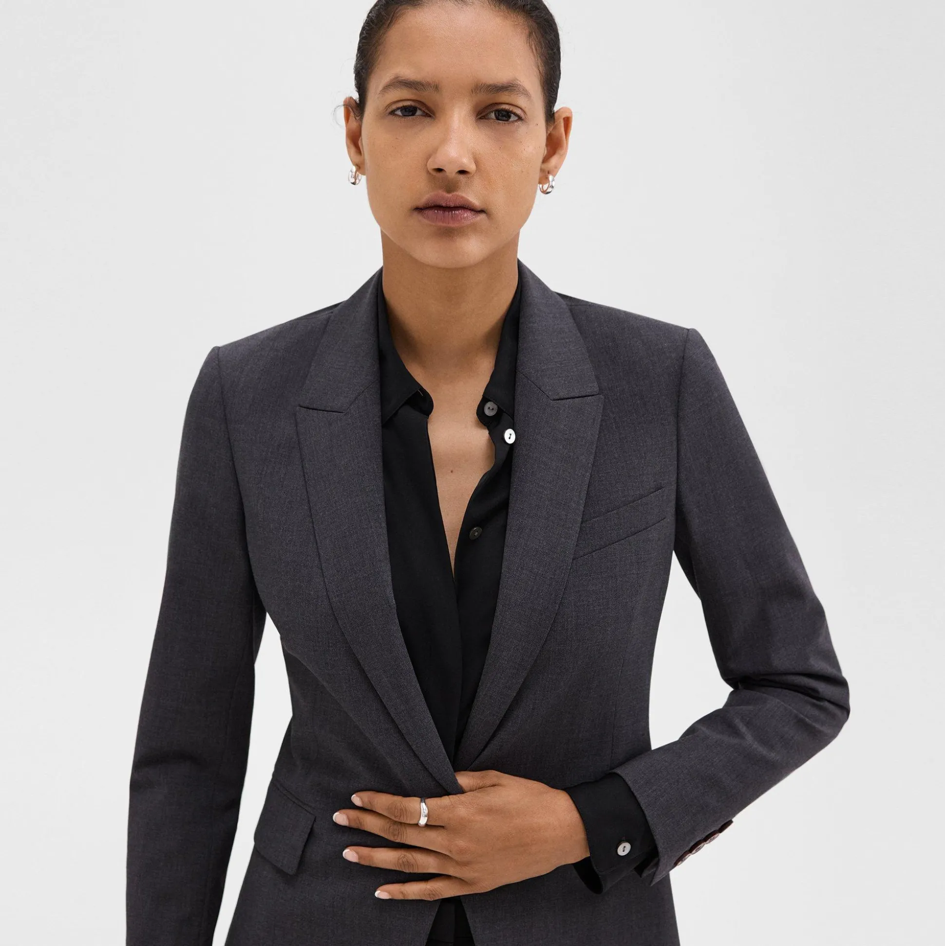 Theory Etiennette Blazer In Good Wool-Women Suits|Blazers + Jackets