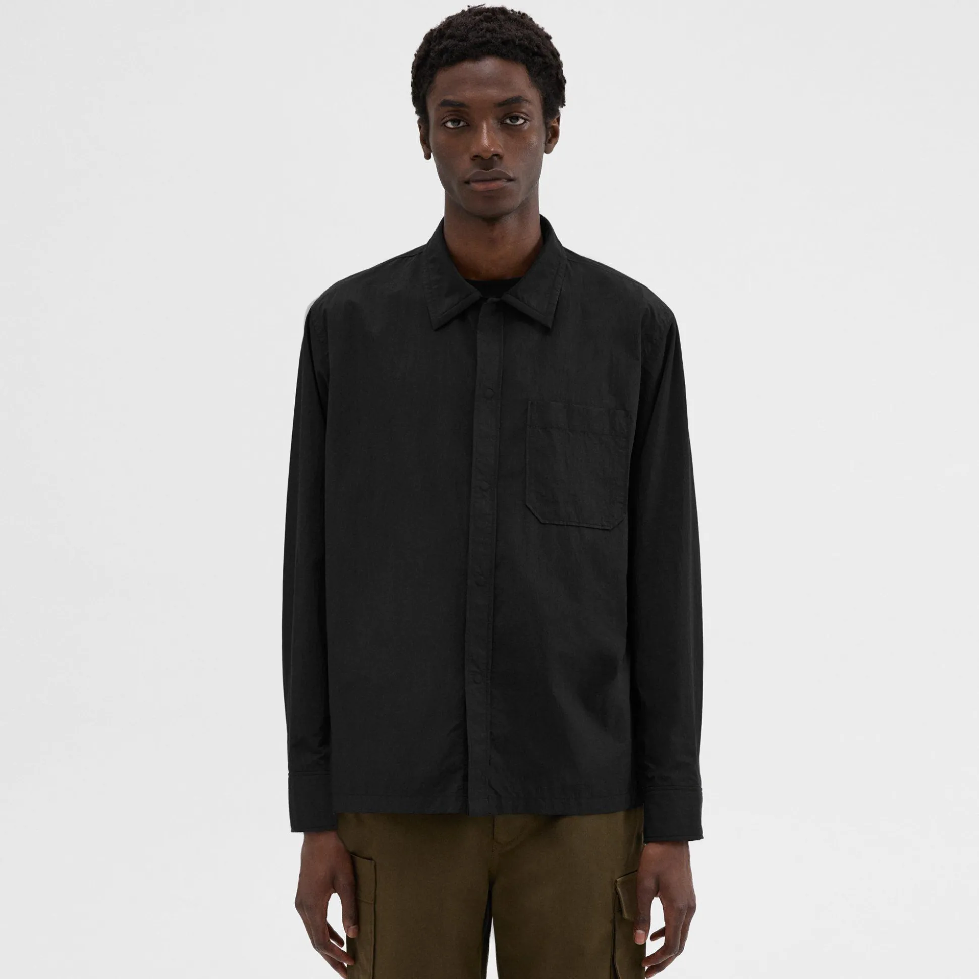 Theory Feather Nylon Shirt-Men Shirts