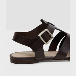 Theory Fisherman Sandal In Leather-Women Shoes