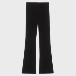Theory Flared Full Length Pant In Crepe Knit-Women Pants