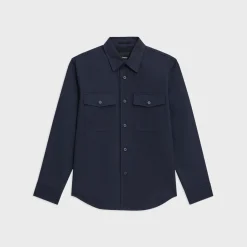 Theory Garvin Shirt Jacket In Organic Cotton-Men Shirts