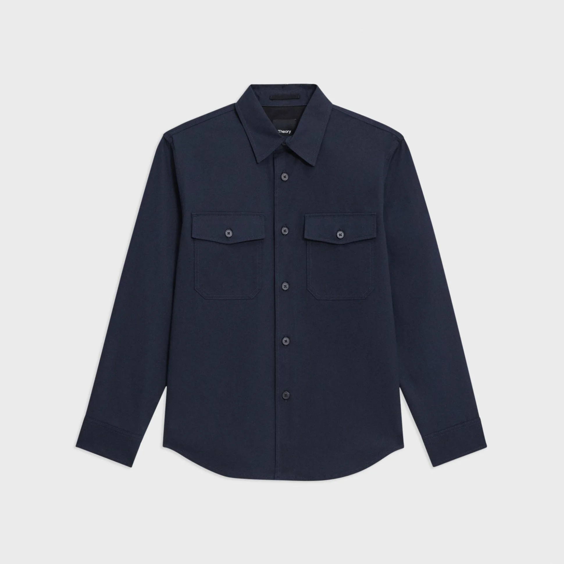 Theory Garvin Shirt Jacket In Organic Cotton-Men Shirts
